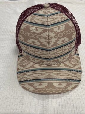 STS Ranchwear Maroon and Black Mesh Trucker Hat